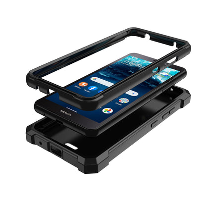 For AT&T Maestro 3 Matte Finish Hybrid Thick Shell Guard Shockproof Dual Layer Hard PC + TPU Bumper Frame Armor  Phone Case Cover