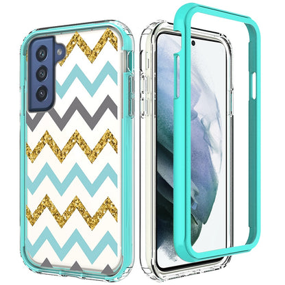 For Samsung Galaxy S22 /Plus Ultra Beautiful Design 3 in 1 Hybrid Triple Layer Armor Hard PC Rubber TPU Shockproof Protective Frame  Phone Case Cover