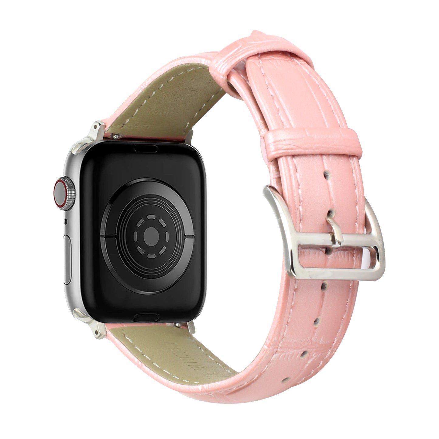 For Apple Watch Size 38/40/41mm Genuine Leather Replacement Band Strap Hybrid Wristbands Design Gold Buckle for iWatch Series 7/SE/6/5/4/3/2/1  Phone Case Cover