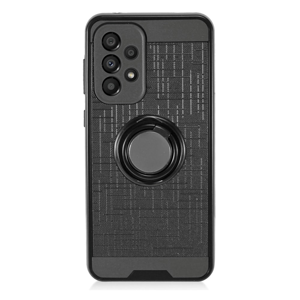 For Samsung Galaxy A33 5G Hybrid 360° Ring Armor Shockproof Dual Layers Holder with Ring Stand for Magnetic Car Mount  Phone Case Cover