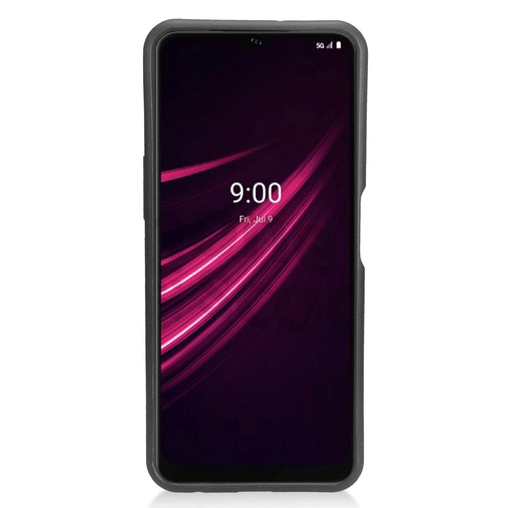 For Revvl V+ Plus 5G (T-Mobile /Metro) Hybrid 360° Ring Armor Shockproof 2 in 1 Holder with Ring Stand for Magnetic Car Mount  Phone Case Cover