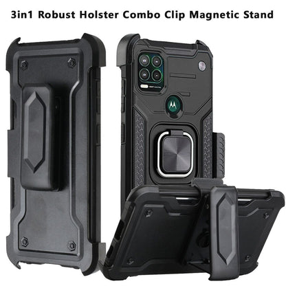 For Motorola Moto G Stylus 2021 5G Version Holster Combo Clip 3 in 1 Armor Hybrid with Ring Kickstand Shockproof Rugged  Phone Case Cover