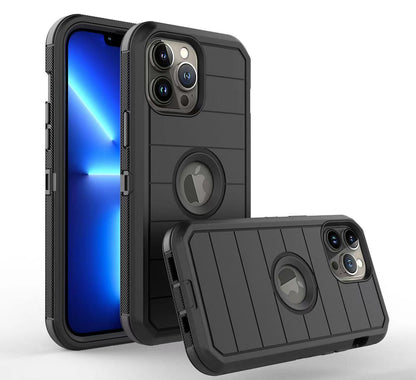 For Motorola Moto G Stylus 2022 4G Combo 3in1 Holster Heavy Duty Rugged with Swivel Belt Clip and Kickstand Black Phone Case Cover