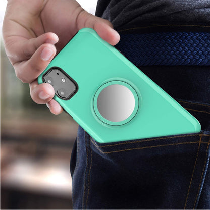 For Samsung Galaxy A22 5GGlitter Sparkle Slim Bling Hybrid Protective with Round Stand Shockproof Soft TPU Rubber  Phone Case Cover