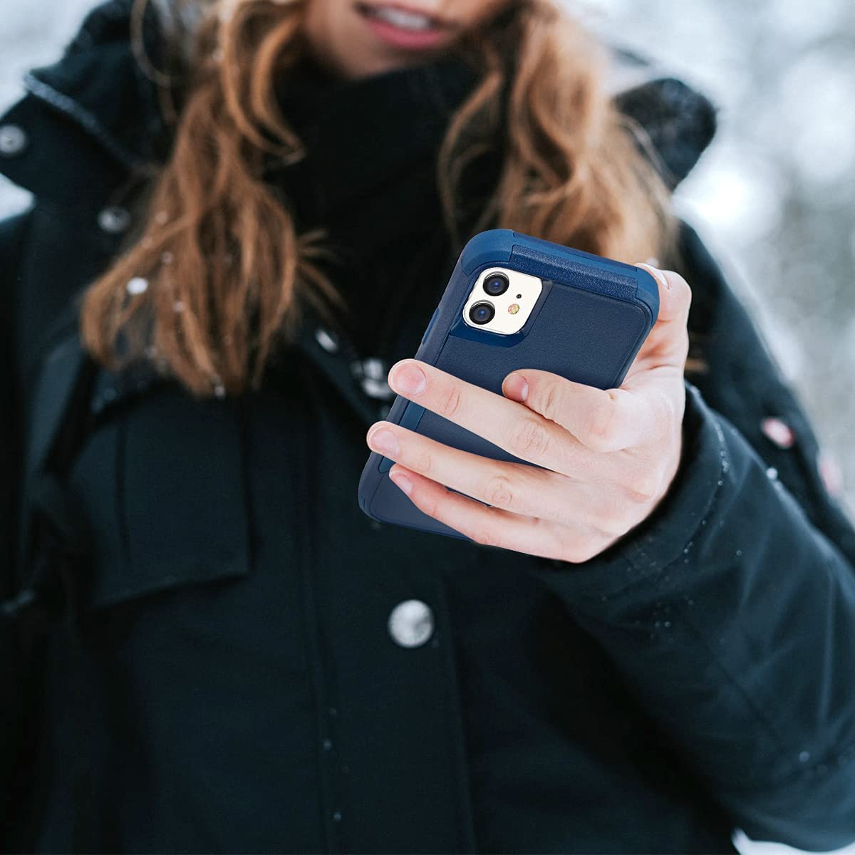 For Motorola Moto G Pure /G Power 2022 Hybrid Bumper Rugged Dual Layer Heavy-Duty Military-Grade 2in1 Rubber TPU + PC Blue Phone Case Cover