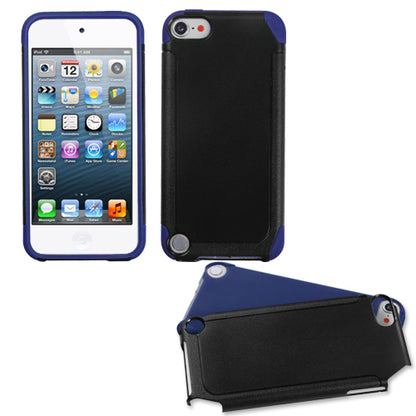For Apple iPod Touch 6th Gen /5th Gen / New Dual Layer Hybrid Armor Rubber TPU Hard PC Shockproof Slim Fit Black / Blue Phone Case Cover