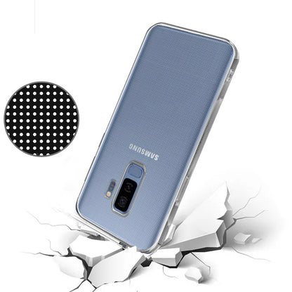 For Samsung Galaxy S9 /S9 Plus Hybrid Transparent TPU Rubber Silicone Simple Basic Minimalistic Gel Shockproof Protective Clear Phone Case Cover
