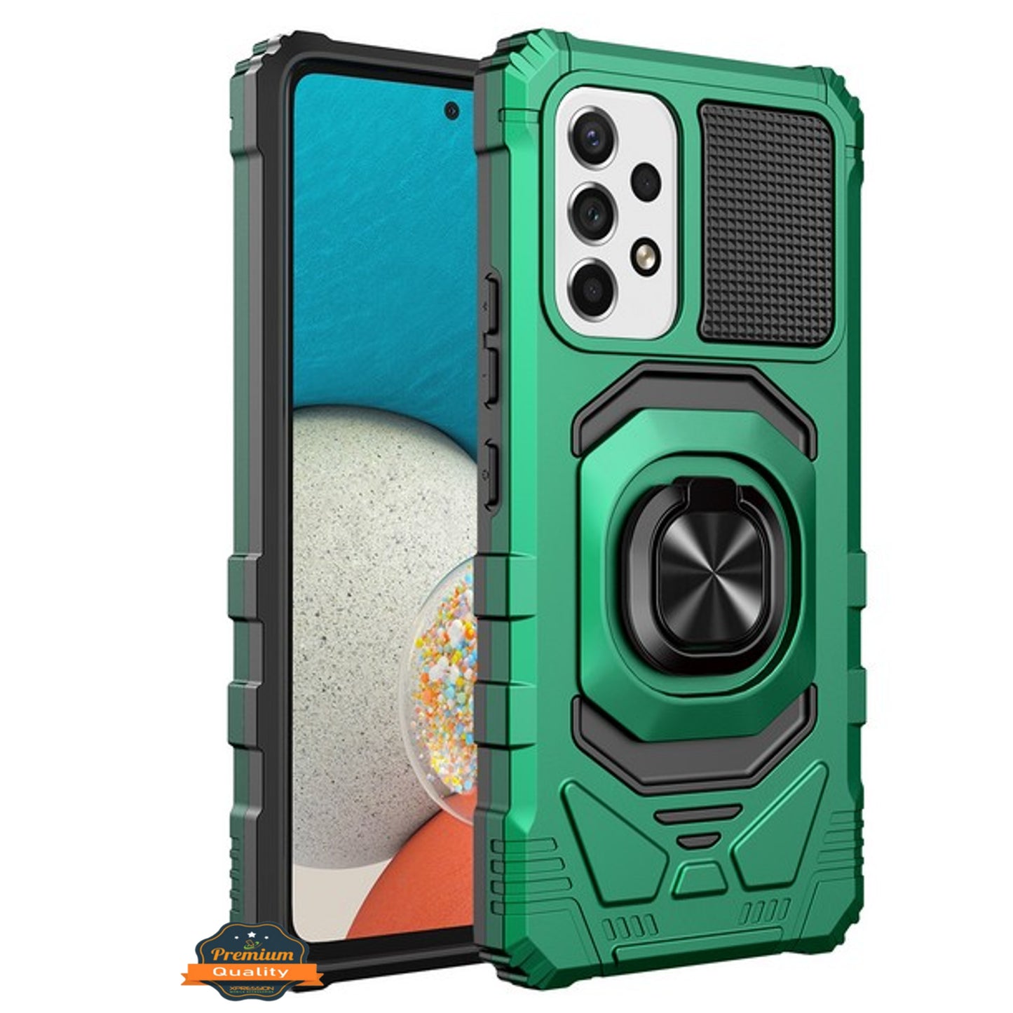 For Samsung Galaxy A23 5G Hybrid Magnetic Car Mount Ring Kickstand Stand Holder Armor Protective [Military Grade]  Phone Case Cover