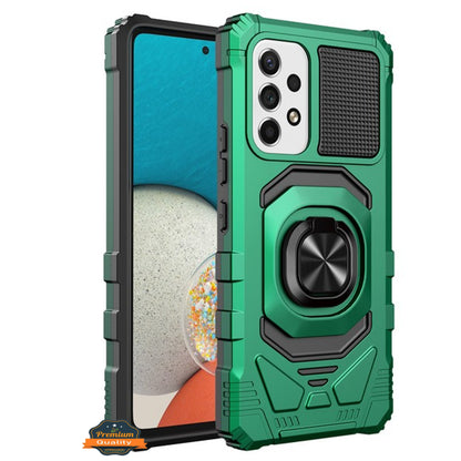 For Samsung Galaxy A13 5G /A13 4G Hybrid Magnetic Car Mount Ring Kickstand Stand Holder Hard Armor [Military Grade]  Phone Case Cover