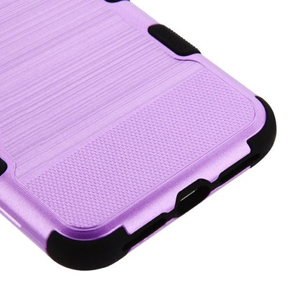 For Apple iPhone XS Max Hybrid Three Layer Hard PC Shockproof Heavy Duty TPU Rubber Anti-Drop Purple Black Phone Case Cover