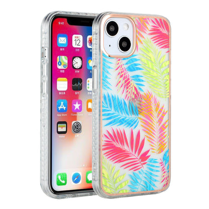 For Apple iPhone 13 (6.1") Stylish Design Floral IMD Hybrid Rubber TPU Hard PC Shockproof Armor Rugged Slim Fit  Phone Case Cover