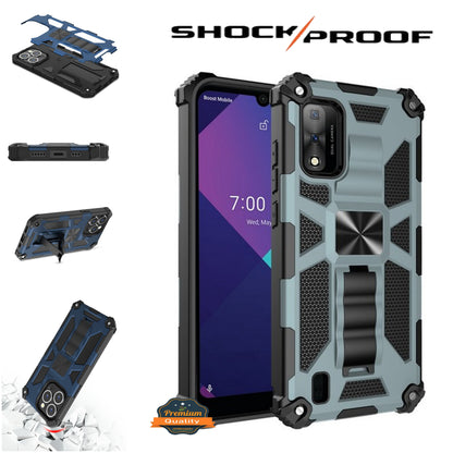 For Motorola Moto G Pure Built in Magnetic Kickstand, Military Hybrid Bumper Heavy Duty Dual Layers Rugged Protective  Phone Case Cover