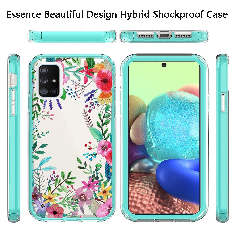 For Samsung Galaxy A71 5G Beautiful Design Hybrid Triple Layer Armor Hard PC Rubber TPU Shockproof Protective Frame  Phone Case Cover