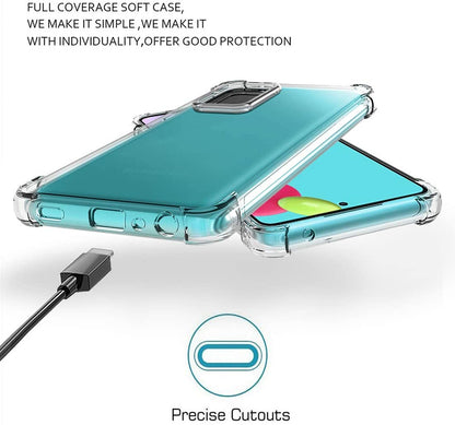 For Samsung Galaxy S22 /Plus Ultra HD Crystal Clear Ultra Hybrid PC+TPU [Four-Corner Protective] Rubber Shockproof Gummy Gel Bumper Transparent  Phone Case Cover