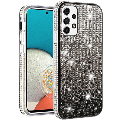 For Samsung Galaxy A53 5G Glitter Bling Ultra Thin Hybrid Sparkle Diamond Rhinestone Shiny Full Cover Crystal Stones Back  Phone Case Cover