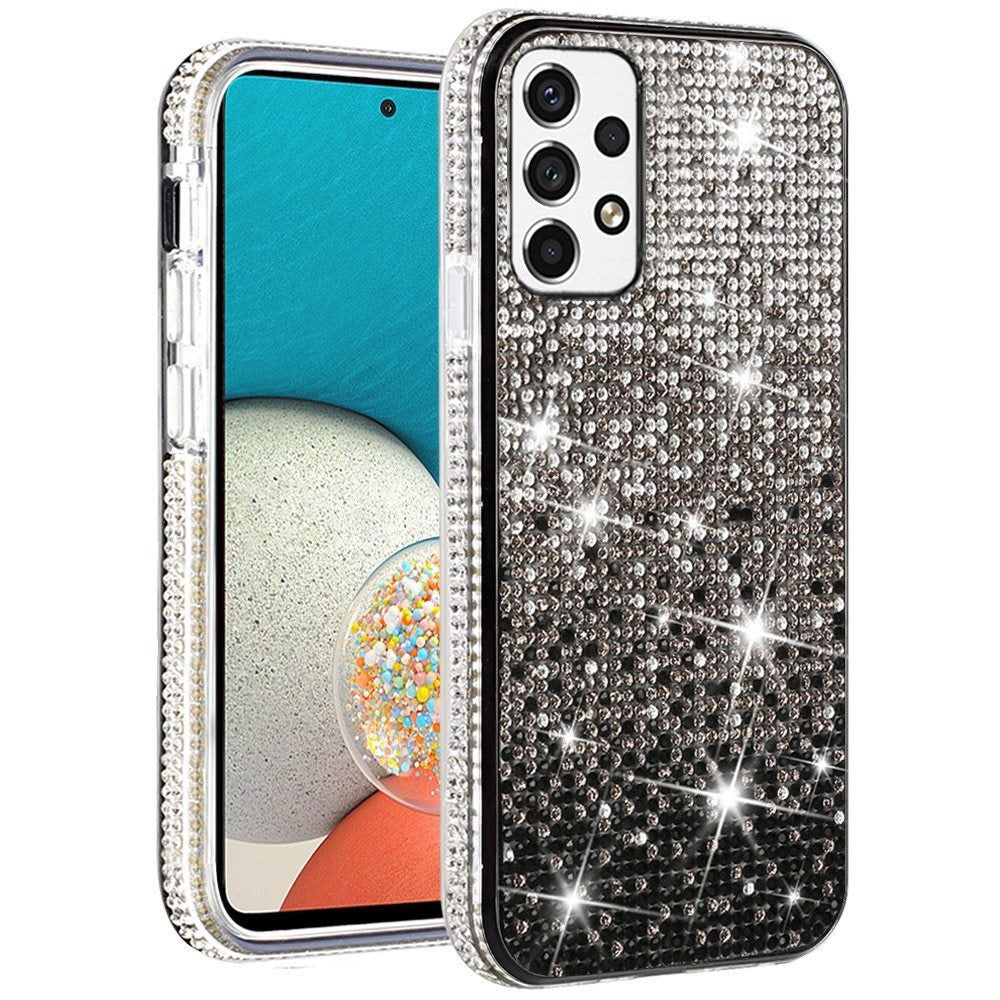 For Samsung Galaxy A53 5G Glitter Bling Ultra Thin Hybrid Sparkle Diamond Rhinestone Shiny Full Cover Crystal Stones Back  Phone Case Cover