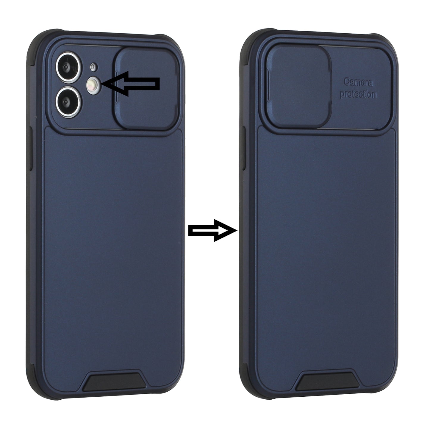 For Apple iPhone 13 (6.1") Heavy Duty Cases with Slide Camera Protection Slim Dual Layer Hard TPU Protective Shockproof Armor  Phone Case Cover