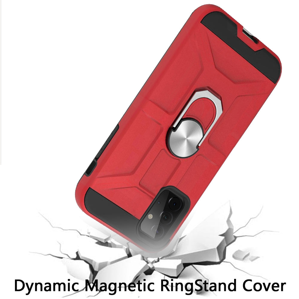 For Samsung Galaxy A73 5G Hybrid Stand Kickstand Ring Holder [360° Rotating] Armor TPU Work with Magnetic Car Mount  Phone Case Cover