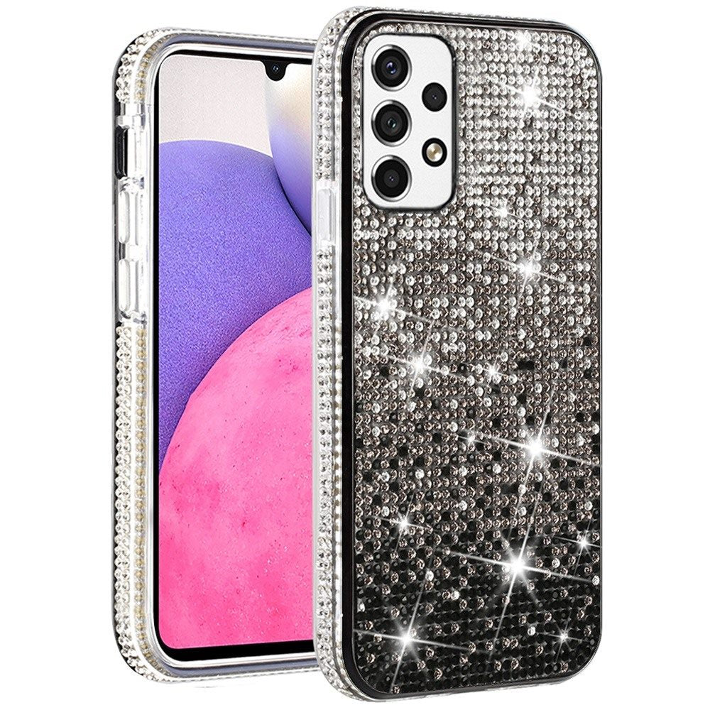 For Samsung Galaxy A33 5G Glitter Bling Ultra Thin TPU Sparkle Diamond Rhinestone Shiny Full Cover Crystal Stones Back  Phone Case Cover