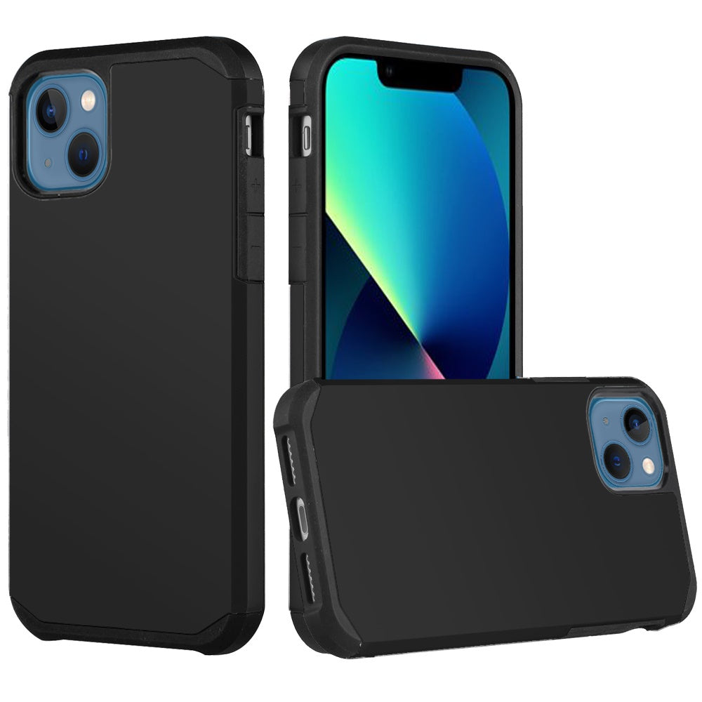 For Apple iPhone 13 /Pro Max Hybrid Dual Layer Armor Hard PC Soft TPU Rubberized Armor Shock Absorption Ultra Slim Fit  Phone Case Cover