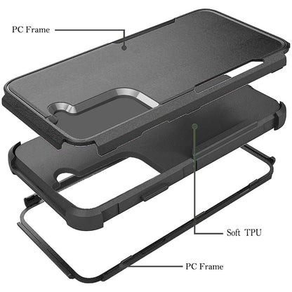 For Samsung Galaxy A13 5G Hybrid Rugged Hard Shockproof Drop-Proof with 3 Layer Protection, Military Grade Heavy-Duty Armor  Phone Case Cover