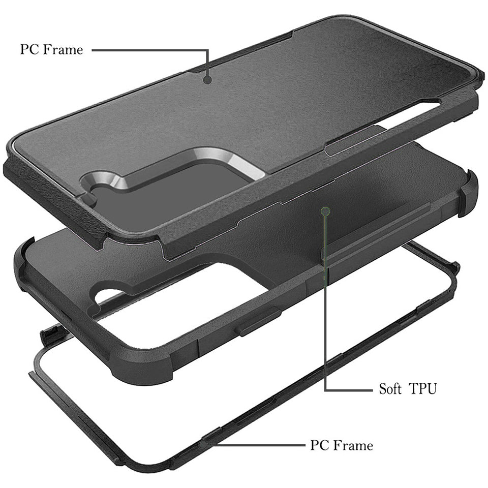 For Motorola Moto G Stylus 5G 2022 Tough Strong Dual Layer Hard PC + TPU Hybrid Rugged Shockproof Drop-Proof Protection  Phone Case Cover