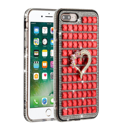 For Apple iPhone 8 Plus/7 Plus/6 Plus/6s Plus Fashion Luxury 3D Bling Diamonds Rhinestone Jeweled Ornament Shiny Crystal  Phone Case Cover