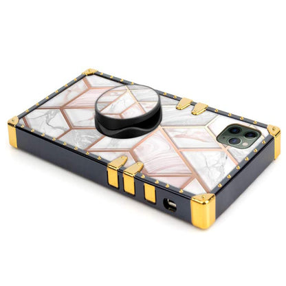 For Samsung Galaxy A32 5G Elegant Pattern Design Bling Glitter Hybrid Cases with Ring Stand Pop Up Finger Holder Kickstand  Phone Case Cover