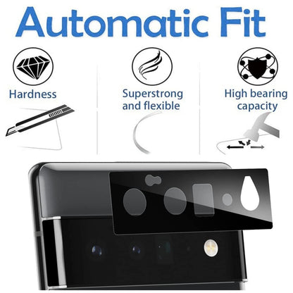 For Google Pixel 6 Pro Camera Lens Protector Back Tempered Glass Camera [9H Clear Glass] [Case Friendly][Anti-Scratch] Full Coverage Black Screen Protector