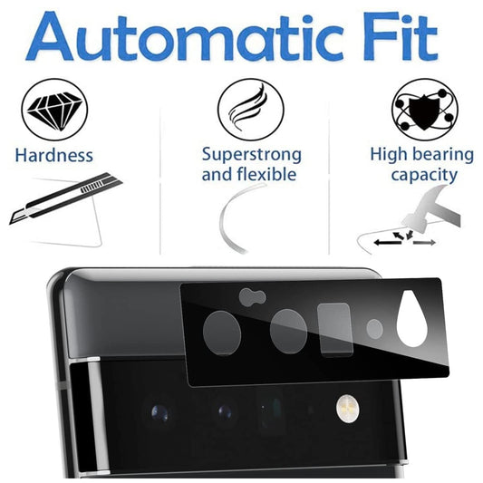 For Google Pixel 6 Pro Camera Lens Protector Back Tempered Glass Camera [9H Clear Glass] [Case Friendly][Anti-Scratch] Full Coverage Black Screen Protector