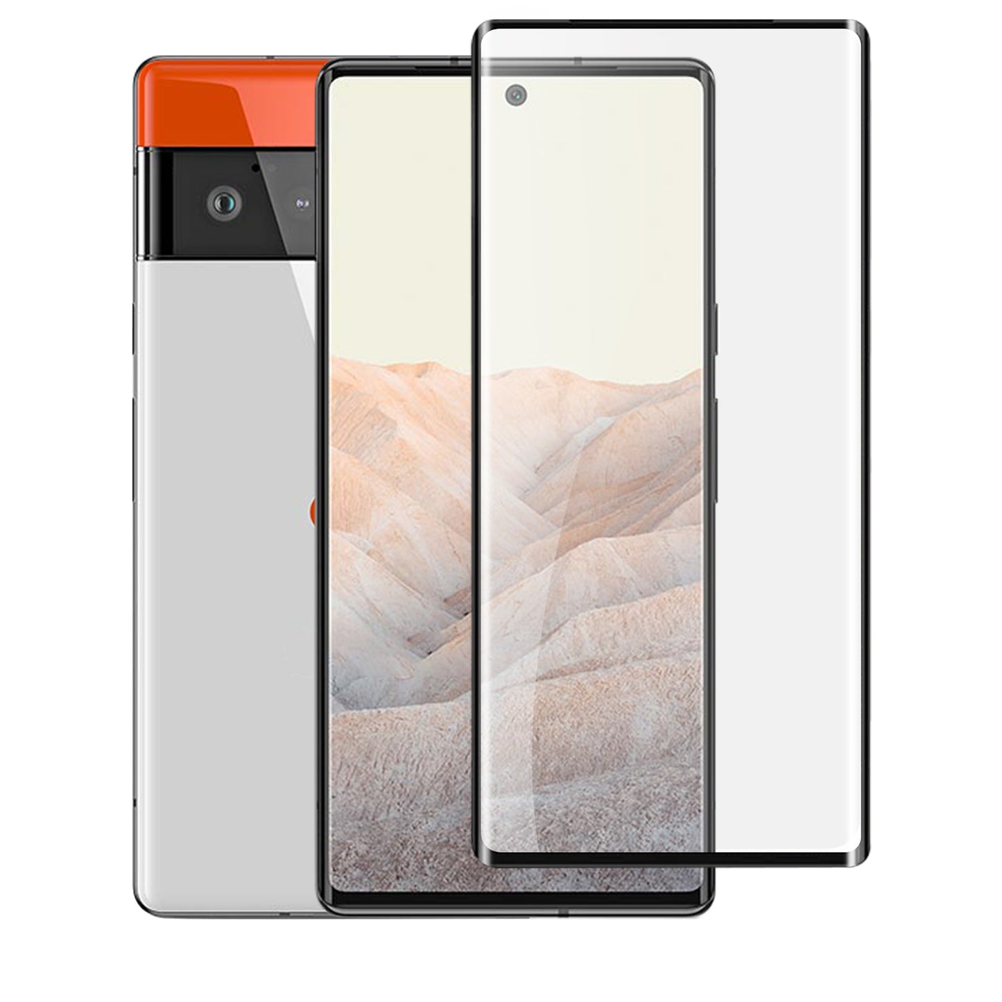 For Samsung Galaxy S21 Plus Tempered Glass Screen Protector Designed to allow full functionality Fingerprint Unlock 3D Curved Edge Glass Full coverage Clear Black Screen Protector