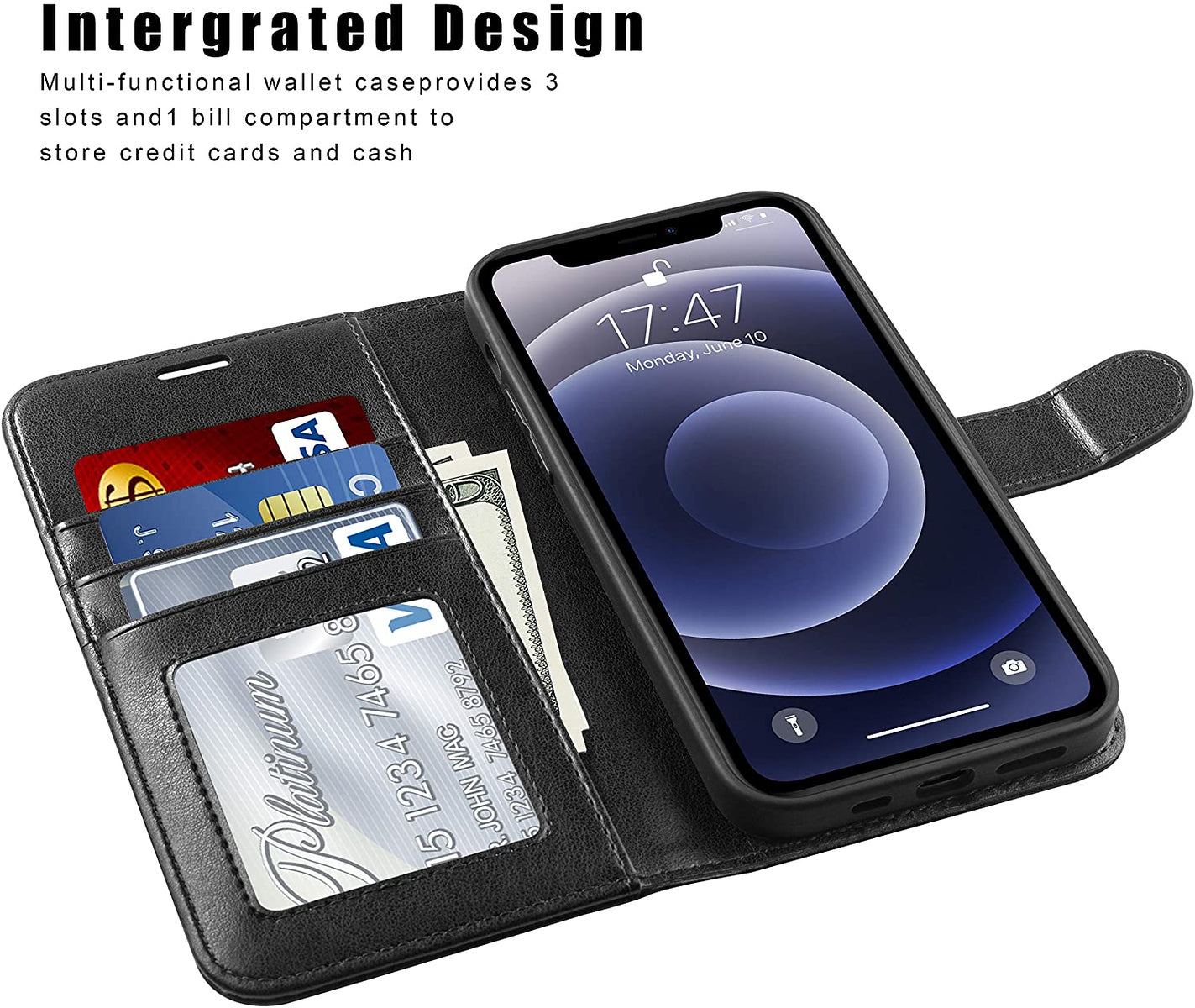 For Apple iPhone 13 Pro Max (6.7") Wallet Case Pattern Design PU Leather Wallet with Credit Cards Holder, Wrist Strap & Stand Feature Flip Pouch Protective Butterfly Phone Case Cover