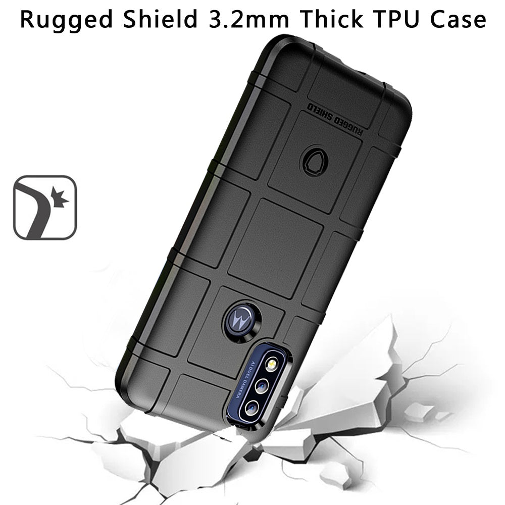 For Motorola Moto G Pure Rugged Shield Hybrid TPU Thick Solid Rough Armor Tactical Matte Grip Silicone Texture Protective Cover  Phone Case Cover