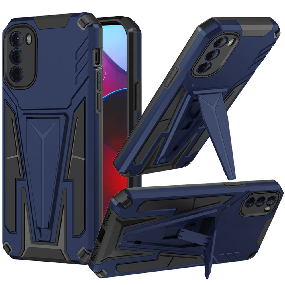 For Motorola Moto G Stylus 2022 4G Heavy Duty Protection Hybrid Built-in Kickstand Rugged Shock Military Grade Dual Layer  Phone Case Cover