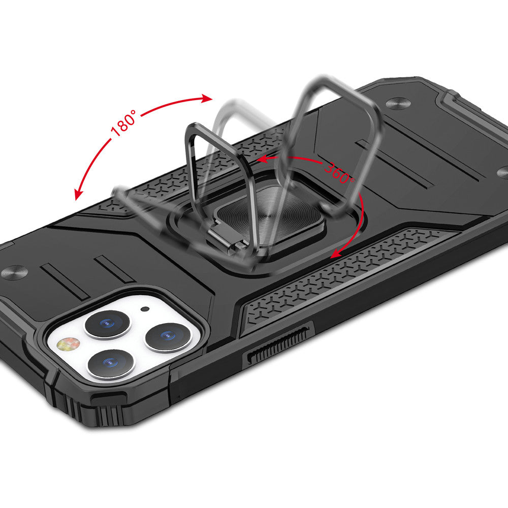 For Samsung Galaxy Z Fold 4 Armor Hybrid with Ring Holder Kickstand Shockproof TPU Heavy-Duty Rugged Dual Layer  Phone Case Cover