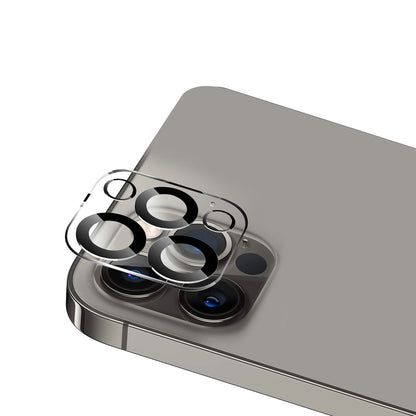 For Apple iPhone 14 /Plus Pro Max Camera Lens Transparent Tempered Glass Black Edge Back Camera Protector, Case Friendly, Easy Installation  Screen Protector