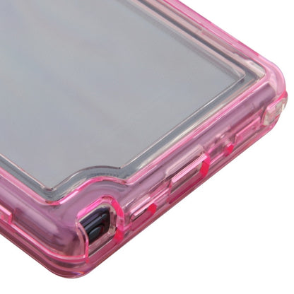 For Samsung Galaxy Note 10 (6.3) Clear Transparent Hybrid Three Layer Hybrid Hard PC Shockproof Heavy Duty TPU Rubber Pink Phone Case Cover
