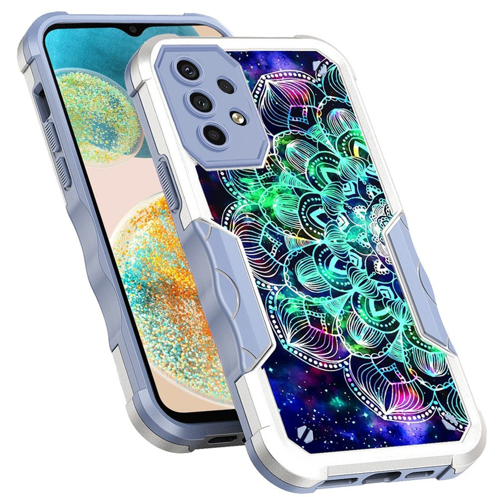 For Samsung Galaxy A23 5G Fashion Design Tough Shockproof Hybrid Stylish Pattern Heavy Duty TPU Rubber Armor  Phone Case Cover