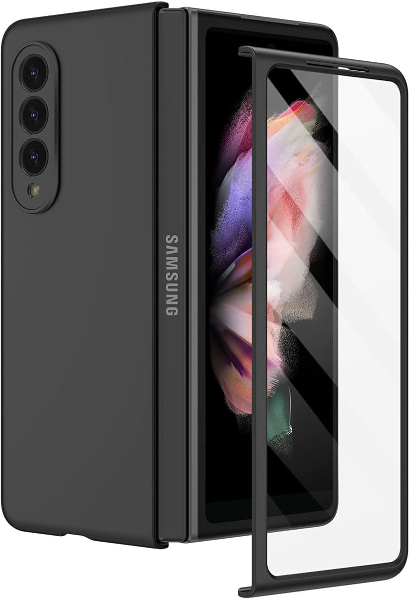 For Samsung Galaxy Z Fold 4 5G Transparent Full Body with Built-in Screen Protector Hard PC Ultra-Thin Shockproof Protective  Phone Case Cover