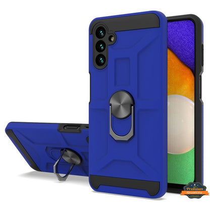 For Samsung Galaxy A13 5G Hybrid Ring Stand [360° Rotatable Ring Holder Magnetic Kickstand] Shockproof Hard Rubber TPU  Phone Case Cover
