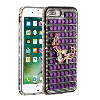 For Apple iPhone 8 /7/6s/6 /SE 2nd Generation Fashion Luxury 3D Bling Diamonds Rhinestone Jeweled Ornament Shiny Crystal  Phone Case Cover