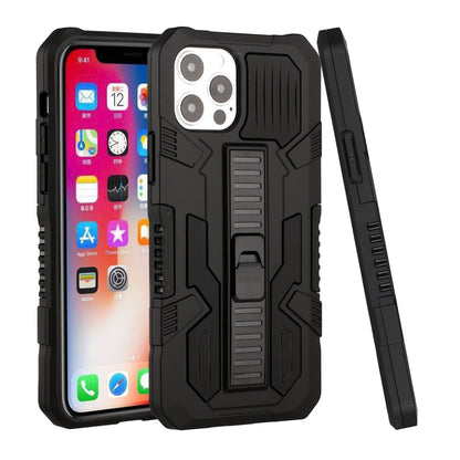 For Apple iPhone 13 Mini (5.4") Hybrid Tough Rugged [Shockproof] Dual Layer Protective with Kickstand Military Grade Hard PC + TPU  Phone Case Cover
