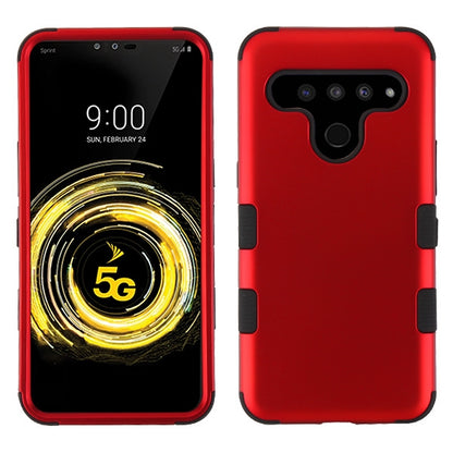 For LG V50 Thinq Hybrid Dual Layer Hard PC Cases Shockproof TPU Rugged Bumper  Phone Case Cover