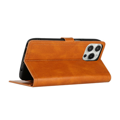 For Samsung Galaxy S22 Plus Multi Credit Card Holder Zipper Storage PU Leather Wallet Pockets Double Flap Pouch Flip Tan Phone Case Cover