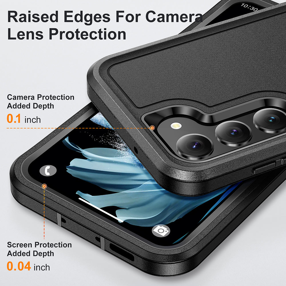 For Samsung Galaxy S23 /Plus /Ultra Hybrid Ultra Protective Hybrid Armor 3 in 1 Shockproof with Kickstand Heavy Duty Rugged  Phone Case Cover