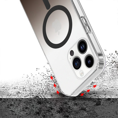 For Apple iPhone 14 /Plus Pro Max Hybrid IMD Frosted Two Tone with MagSafe Magnetic Wireless Charging Slim Hard PC  Phone Case Cover