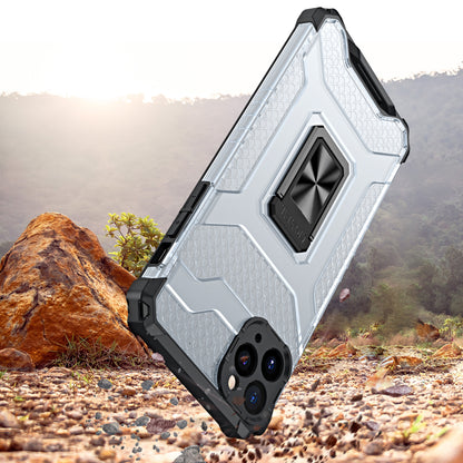 For Samsung Galaxy A02S Transparent 360 Rotation Built-in Magnetic Ring Kickstand Holder Hybrid Rugged Armor Bumper  Phone Case Cover