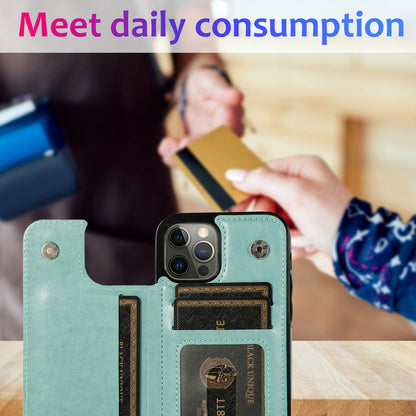 For Apple iPhone 11 Pro Max Wallet PU Leather [Two Magnetic Clasp] [Card Slots] Stand Durable Back Storage Flip  Phone Case Cover