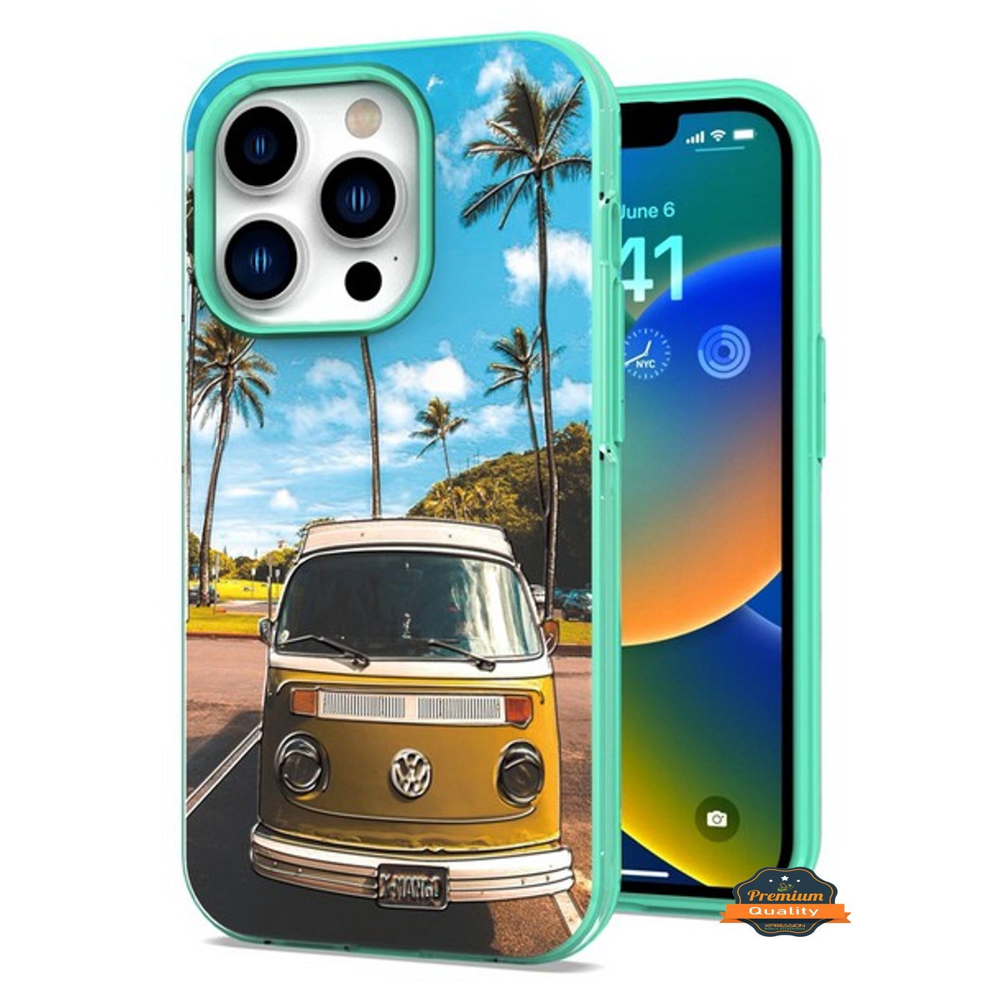 For Apple iPhone 14 /Pro Max Fashion Pattern Design Shockproof Protection TPU Rubber Frame Hard Back Slim  Phone Case Cover