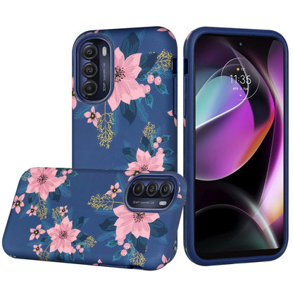 For Motorola Moto G Stylus 5G 2022 Bliss Floral Stylish Design Hybrid Rubber TPU Hard Shockproof Armor  Phone Case Cover